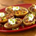 Potato Skins Stuffed with Pulled Pork